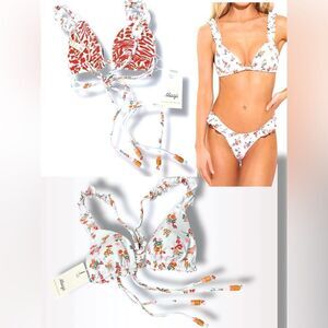 NEW MAAJI fressia sunset top Reversible in white Size M
